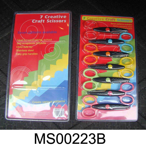 5.25in 7PCS CRAFTS SCISSORS SET DB