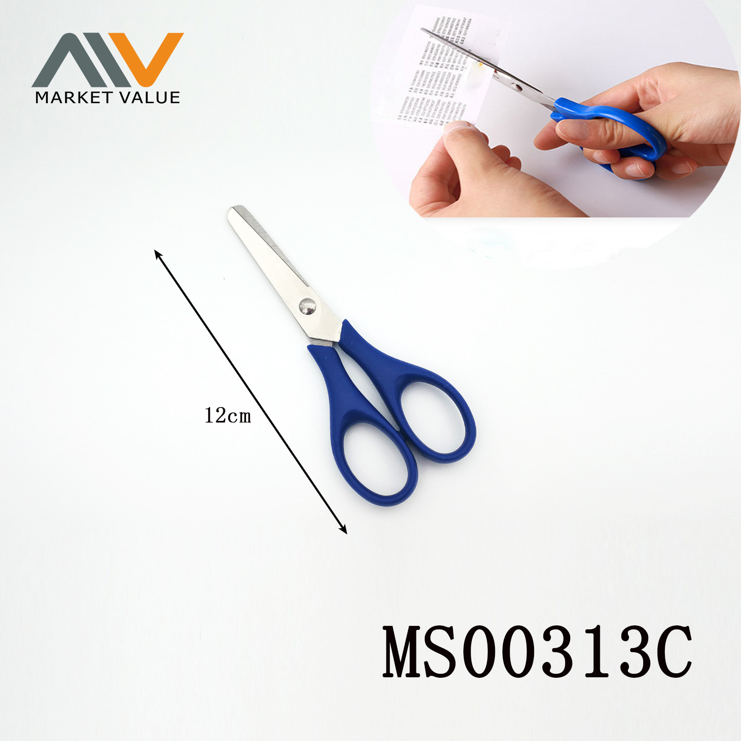4.5" Student Scissors with PP Handle TC