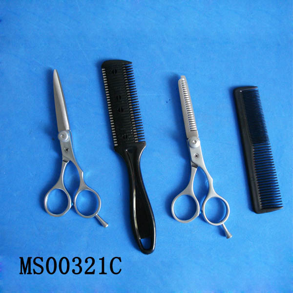4PCS SS BARBER SCISSORS ASET in CB