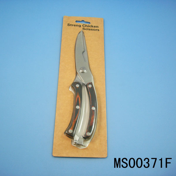 CHICKEN SCISSORS COLOUR WOODEN Handle