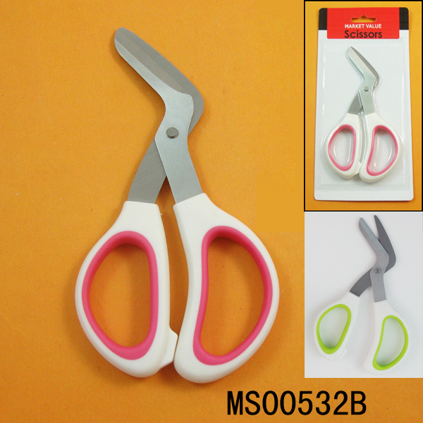 6in SS CURVE SCISSORS pizza SCISSOR RUBBER Handle