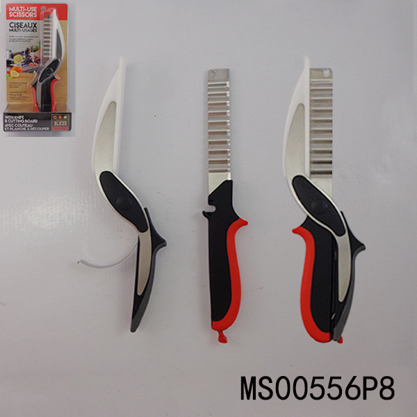 10in MULTI KITCHEN SCISSORS with TPR Handle style 4