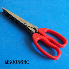 7 5in shredding scissors 5 layers 
colors- purle green