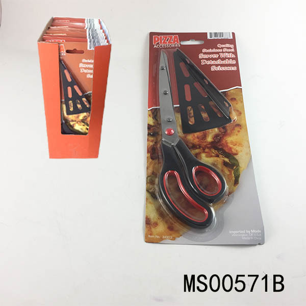 10in RUBBER Handle SS PIZZA SCISSORS