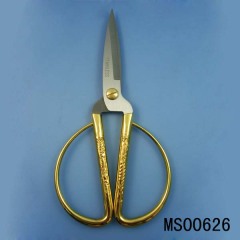 7.5in SS CHROME PLATED GOLDEN SCISSORS