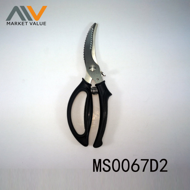 SS CHICKEN SCISSORS with PLASTIC Handle