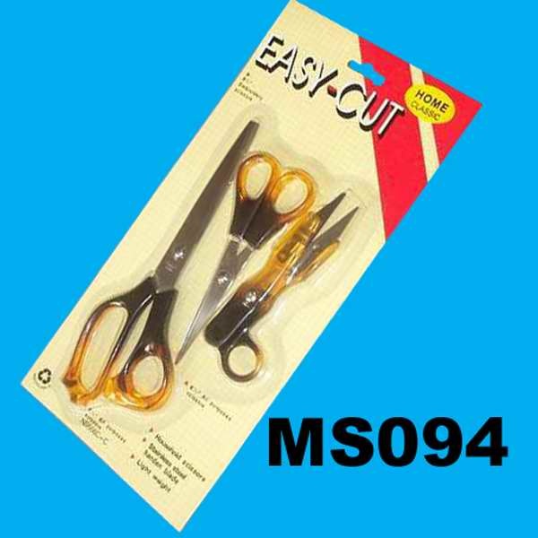 3PCS DOUBLE COLOR SCISSORS