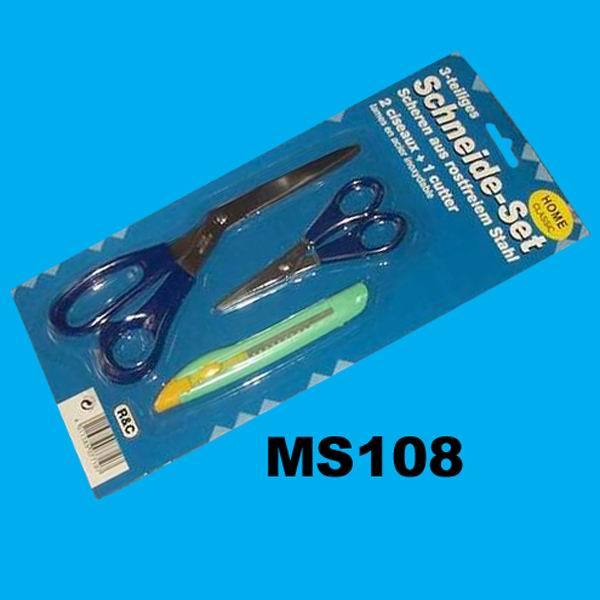 2PC SCISSORS with 1 KNIFE
