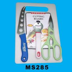 SCISSORS with OPENER with KNIFE with CUTTING BOARD