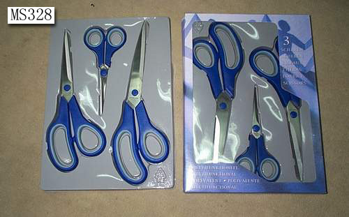 3SOFT-TOUCH-SCISSORS 3-SET SOFT GRIP