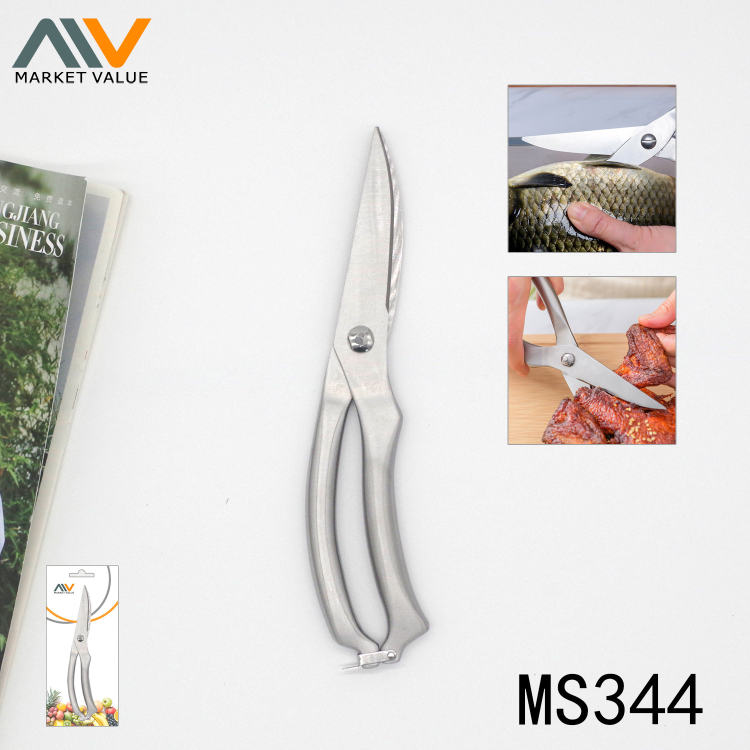 SS CHICKEN SCISSORS HOLLOW Handle