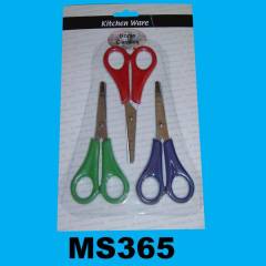 3PCS RULE SCISSORS THREE COLOUR