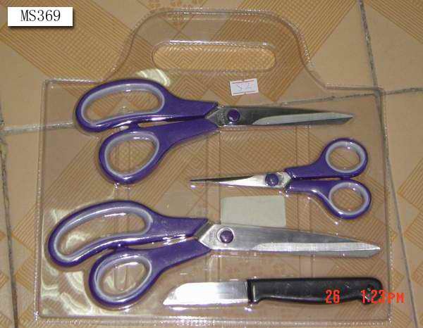 3PC SISSORS with PARKING KNIFE SET