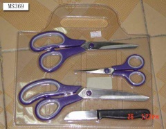 3PC SISSORS with PARKING KNIFE SET