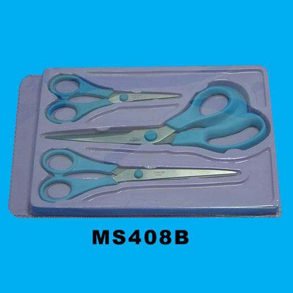3PCS SCISSORS SETS with TRAY