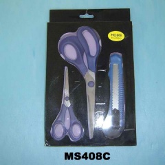 3PCS SCISSORS SETS with PAPER CUTTER IN WINDON BOX