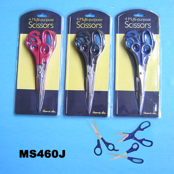 3PCS SCISSORS RED BLUE and BLACK