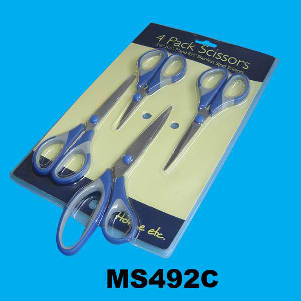 4PCS SCISSORS with SOFT Handle