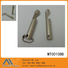 BOTTLE OPENER with PEARL COATING IN BALL CHAIN