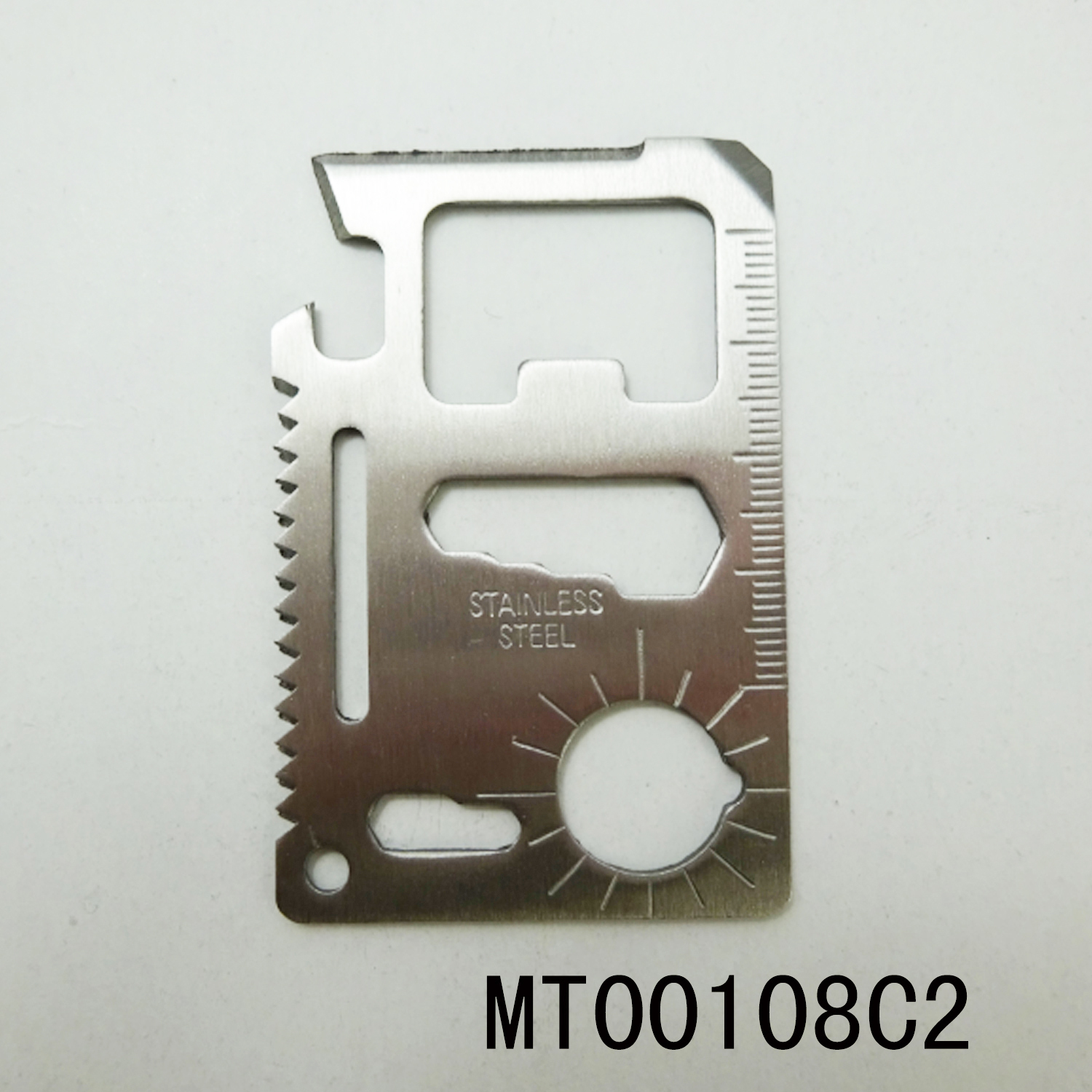 11-in-1 SS CAMP CREDIT CARD SURVIVAL MULTI POCKET TOOL