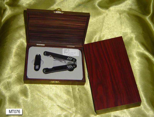 MULTI FUNCTION POCKET TOOL in WOODEN BOX
