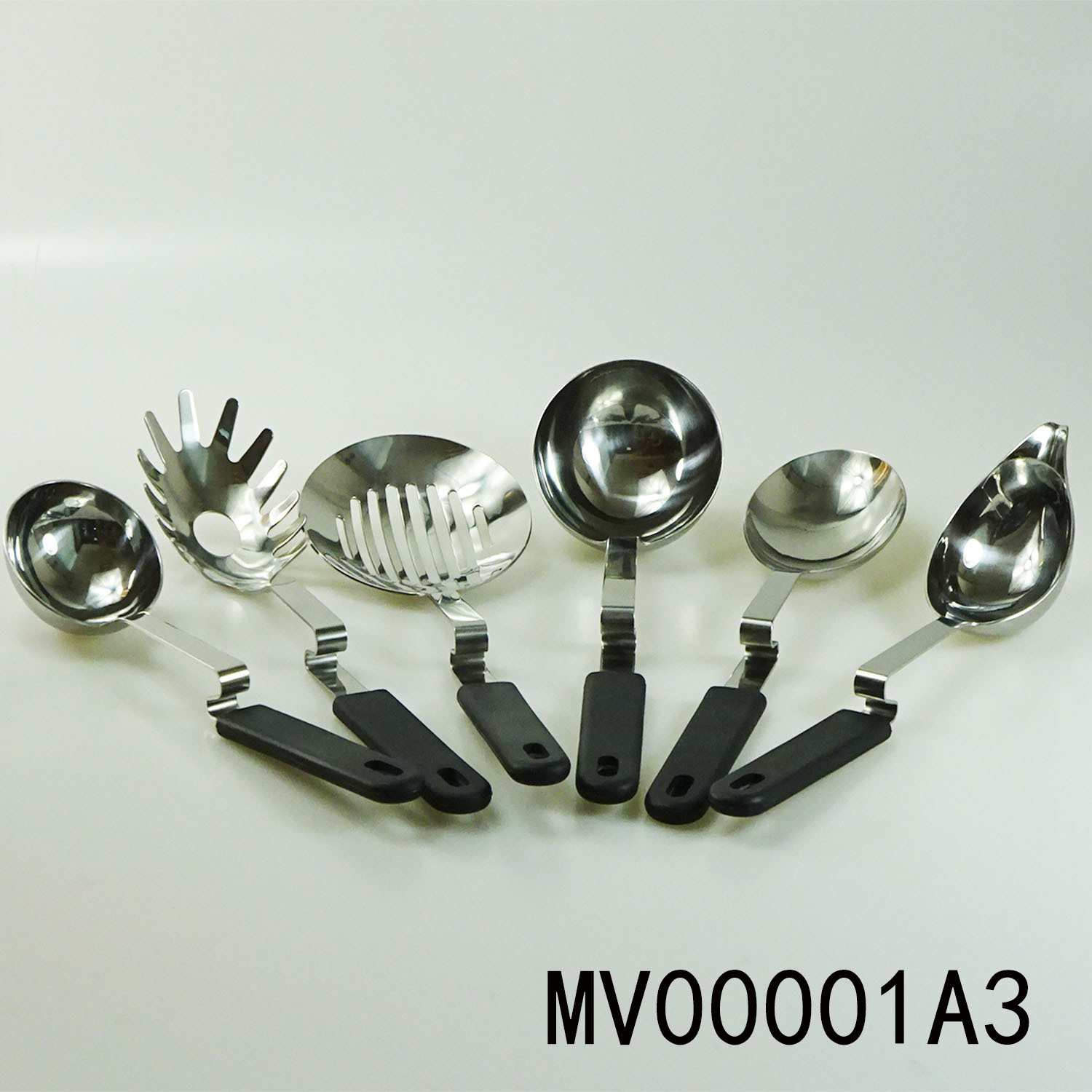 SETS OF 6PCS SILICONE Handle SS KITCHEN TOOLS