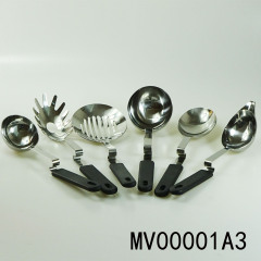 SETS OF 6PCS SILICONE Handle SS KITCHEN TOOLS