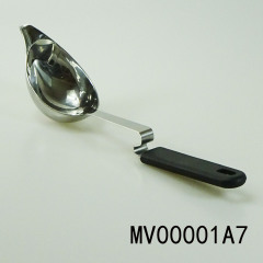 SILICONE Handle SS SPOON with DISCHARGE SPOUT