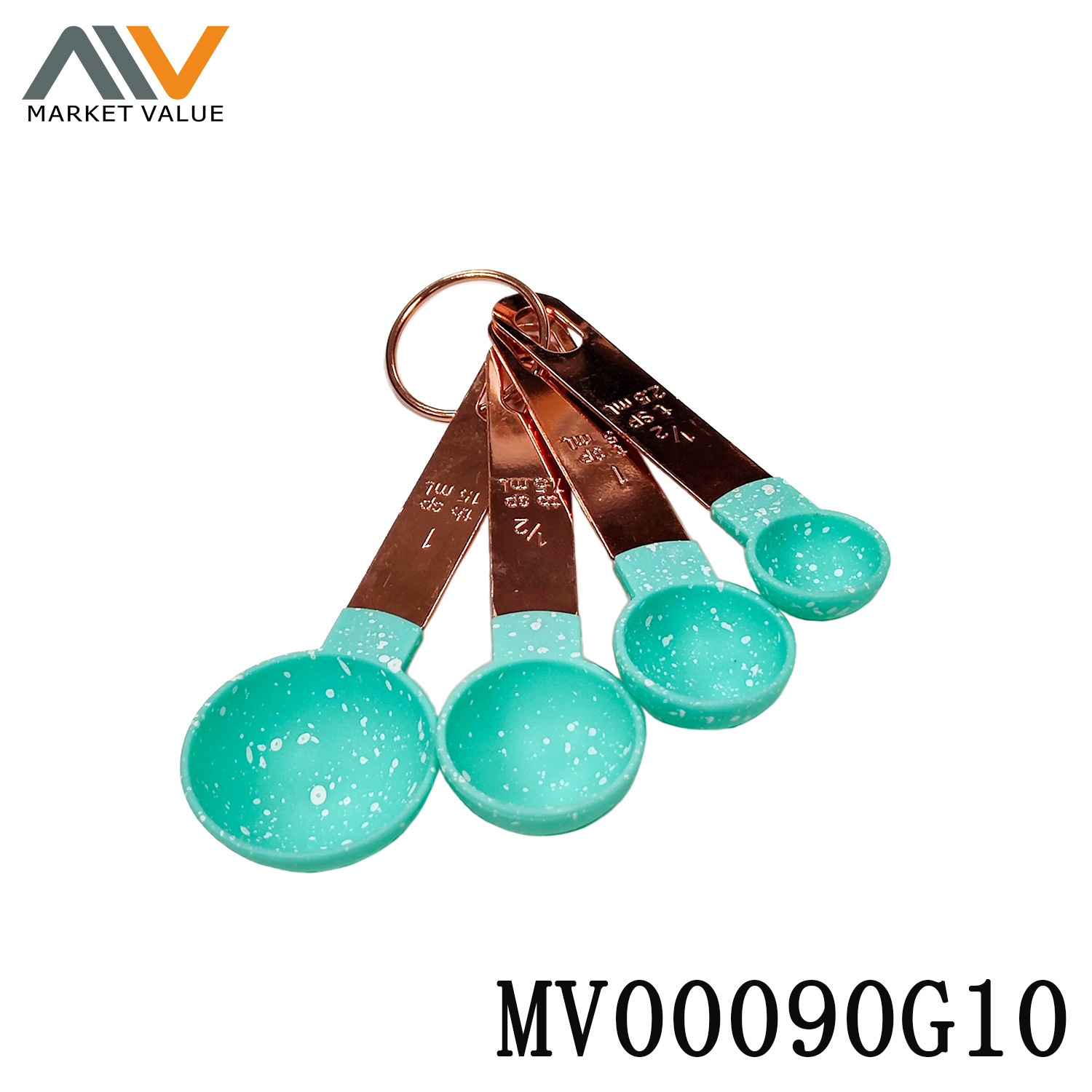 4PCS SS Handle Plastic Measuring Cup TC