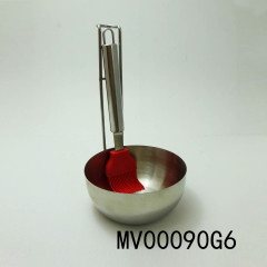 B2PCS BBQ TOOLSOIL PAN with SILICONE BRUSH TC