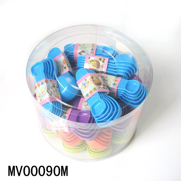 24 SET MEASURING SPOON PVC BOX green color
