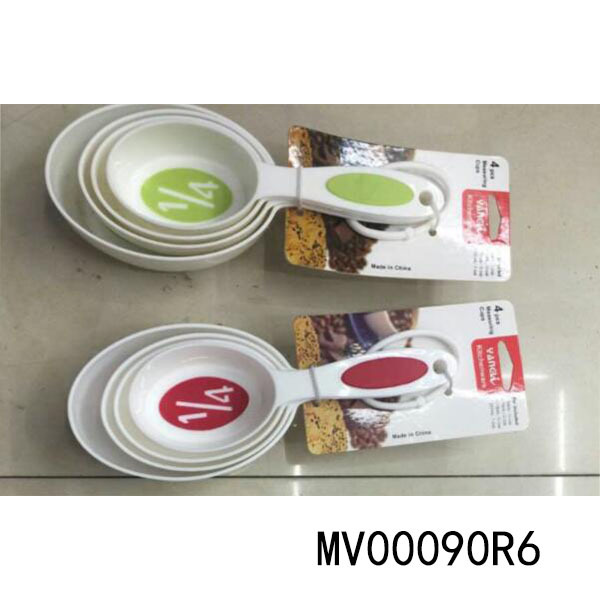 4PCS PLASTIC MEASURING CUP with SPOON