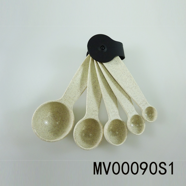 5PCS BAMBOO FIBER MEASURING SPOON
