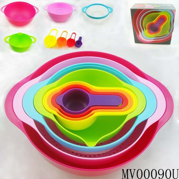 8PCS SWEET COLOR MIXING BOWL 8PCS SET in CB
