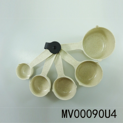 5PCS BAMBOO FIBER PLASTIC MEASURING CUP