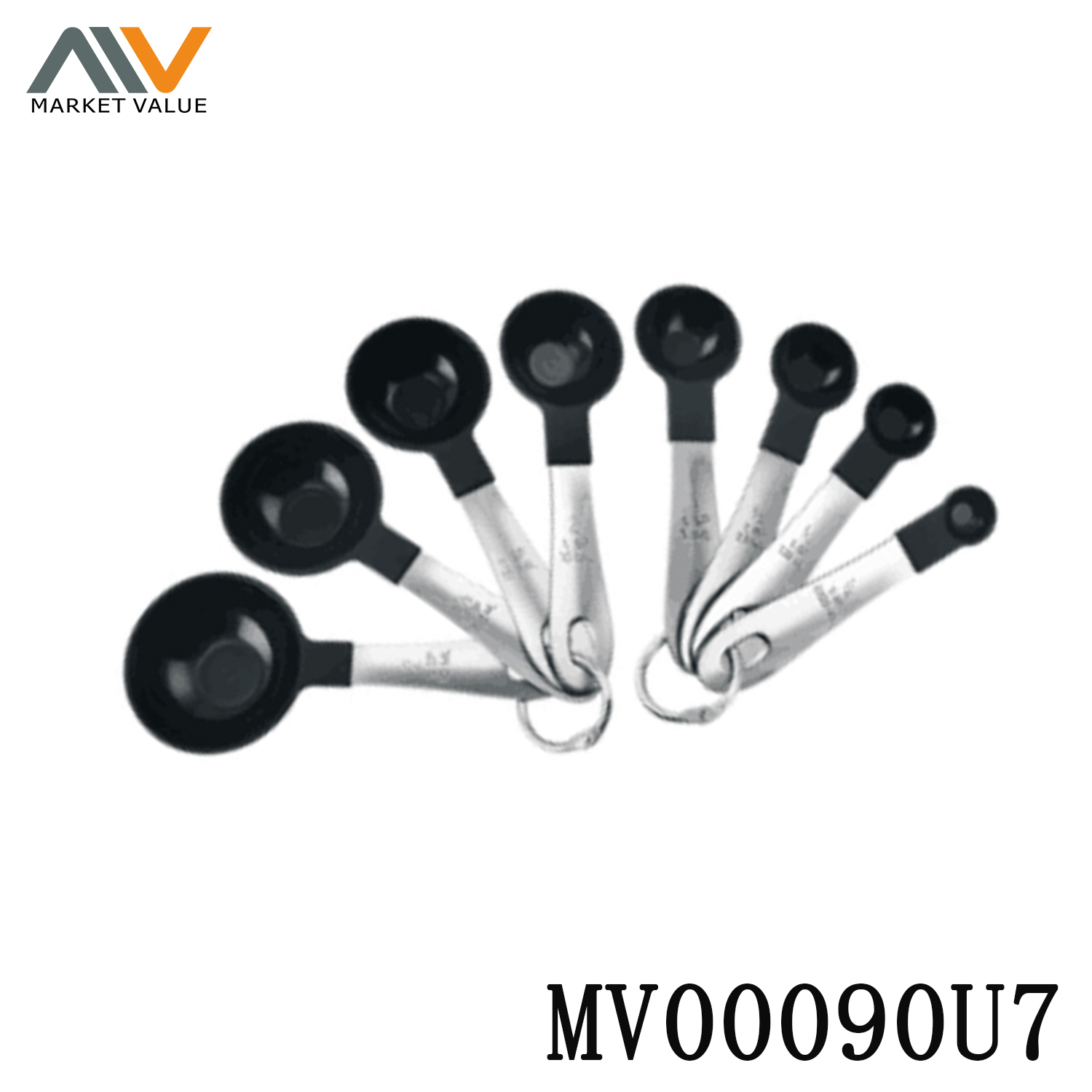 8 Pieces Plastic Measuring Spoon with SS Handle