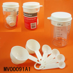 PLASTIC MEASURING CUP and SPOON IN MEASURE CUP STICKER