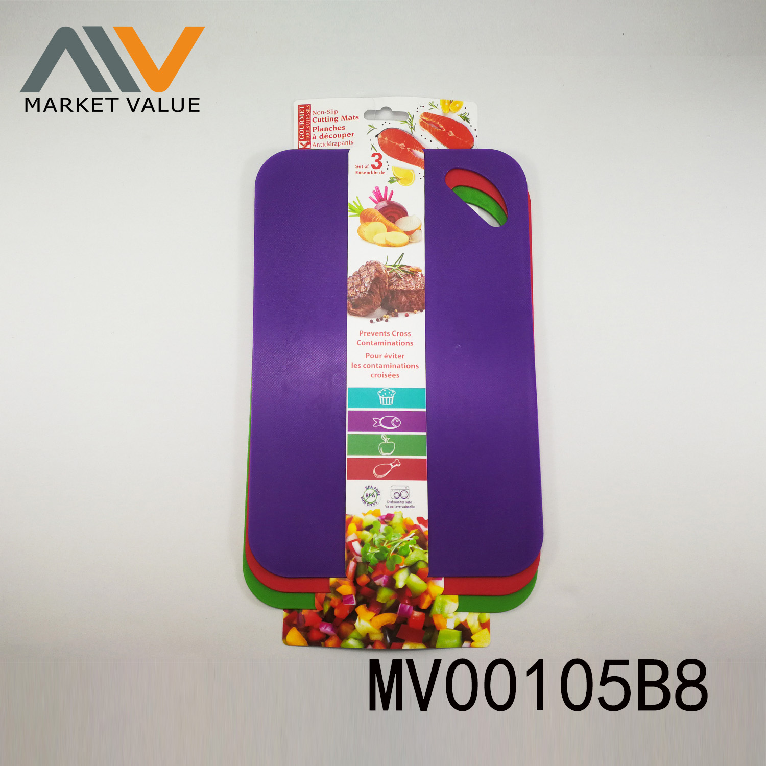 SETS OF 3PCS CUTTING BOARD INSERT PVC CARD