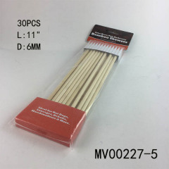 11in 30PCS 6mm BAMBOO SKEWER IN BAG