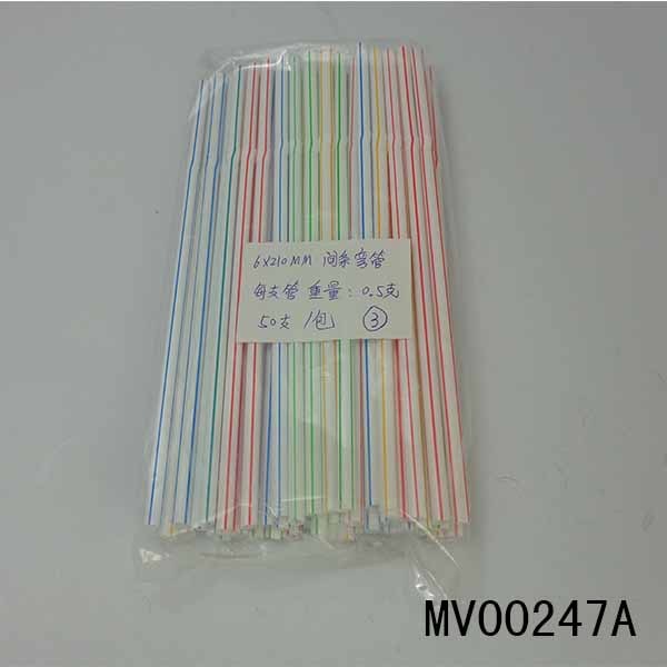 50PCS PLASTIC FLEXIBLE DRINKING STRAWS IN PP BAG
