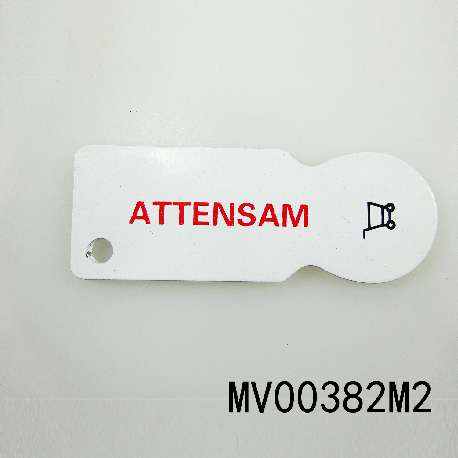 metal SHIPPING CAR KEY with TOKEN FUNCTION CHROME PLATED style 3
