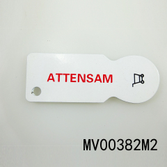 metal SHIPPING CAR KEY with TOKEN FUNCTION CHROME PLATED style 3