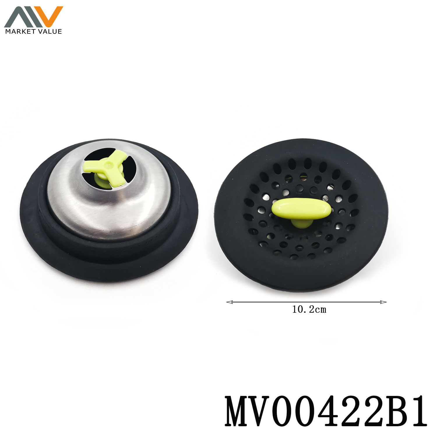 Detachable SS and Silicone Rubber Sink Strainer