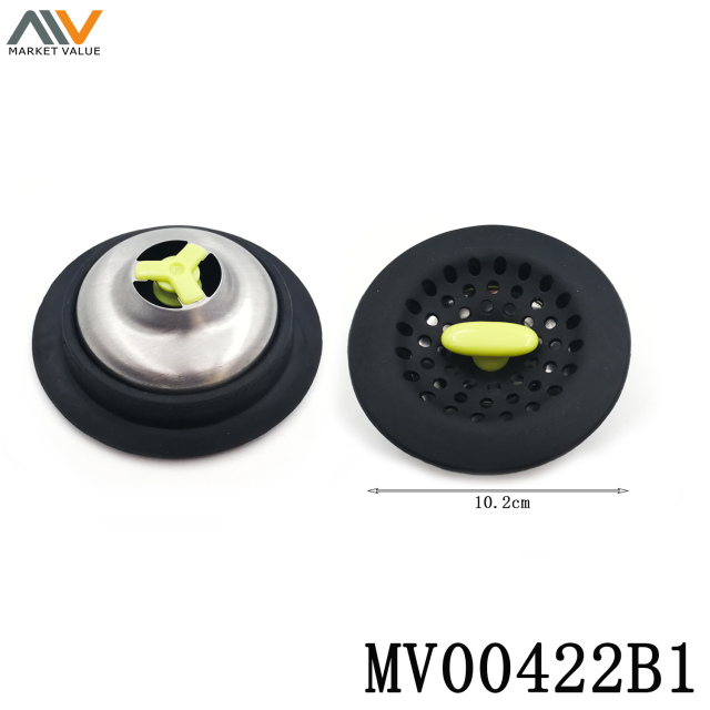 Detachable SS and Silicone Rubber Sink Strainer