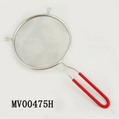 SS MESH STRAINER with SILICONE Handle TAG