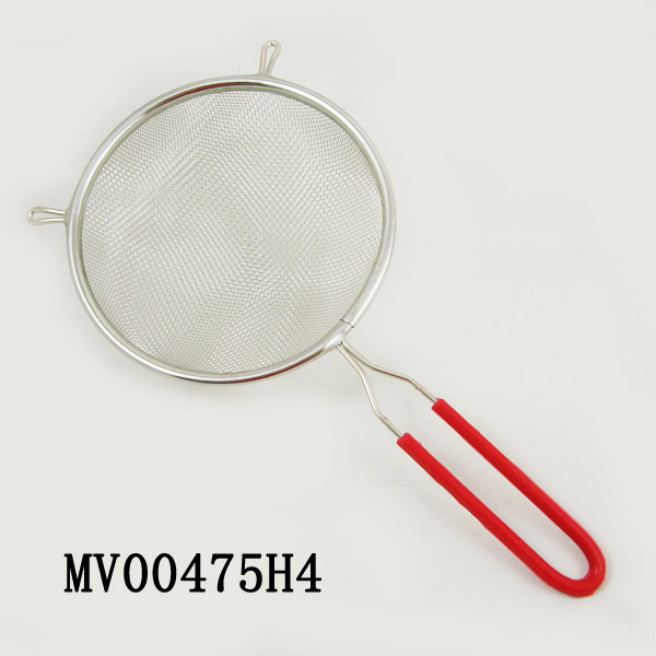 SS MESH STRAINER with SILICONE Handle TAG style 5