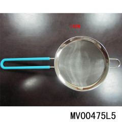 14CM SS STRAINER with SILICONE Handle HANG TAG