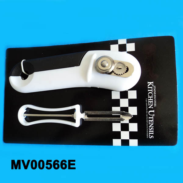CAN OPENER SIDE CUTTING PEELERWHITE RED TC