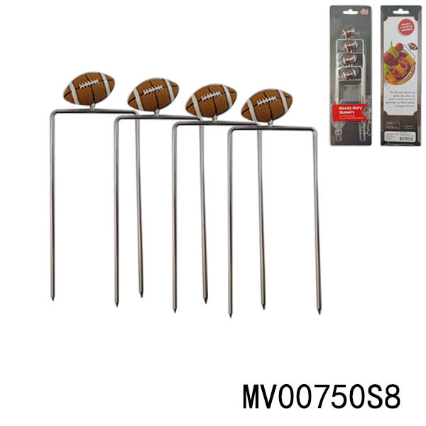 SETS OF 4PCS FOOTBALL SKEWER IC