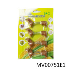 8PCS CORN FORK SET with DOG SHAPED RESIN Handle